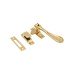 Hampstead Victorian Mortice & Hook Plate Casement Window Fastener - Reversible - Polished Brass