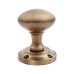 Exel Victorian Mortice Door Knob - 57mm Rose Diameter - Antique Brass