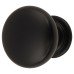 Exel Domed Round Cabinet Knob - 30mm Diameter - Matt Black