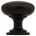 Exel Domed Round Cabinet Knob - 30mm Diameter - Matt Black