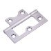 Flush Door Hinge - 60 x 41 x 1.4mm - Satin Chrome - Pair