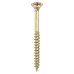 TIMCO Velocity Pozi Countersunk Wood Screws - 4.0 x 50mm - Yellow Zinc - Pack of 200