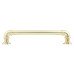 Exel 6mm Pipe Style D-Bar Cabinet Pull Handle - 160mm Centres - Satin Brass