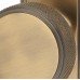 Hampstead Miller Knurled Mortice Door Knob on Backplate - Bathroom - 205 x 52mm - Antique Brass