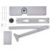 Briton 2003V Fire Door Closer - Power Size 1-4 - Push/Pull Mounting - Silver Arm/Cover