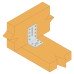 Simpson Strong Tie Light Duty Reinforced Angle Bracket - 52 x 72 x 60mm