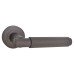 Serozzetta by Carlisle Brass Matt Bronze Knurled Door Handles on Round Rose - Varese Range 
