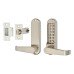 Borg BL5401 Push Button Code Lock and Tubular Latch - Stainless Steel
