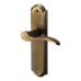 Heritage Brass by M Marcus Antique Brass Scroll Latch Door Handle - Howard Range - 171 x 48mm