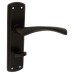 Exel Matt Black Bathroom Door Handle - Monza Range - 175 x 45mm