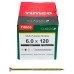 TIMCO Classic Pozi Countersunk Wood Screws - 6.0 x 120mm - Yellow Zinc - Pack of 100