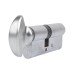 ERA 1 Star 6 Pin Kitemarked 80mm Euro Thumbturn Cylinder - 35mm Turn + 45mm - Satin Chrome