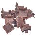 Exel Heavy Duty Raised Bookcase Clip - Bronze Plated - Pack of 10