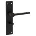 Exel Matt Black Bathroom Door Handle - Farley Range - 200 x 42mm