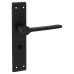 Exel Matt Black Bathroom Door Handle - Farley Range - 200 x 42mm