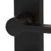 Exel Matt Black Bathroom Door Handle - Farley Range - 200 x 42mm