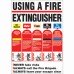 Exel Using a Fire Extinguisher Safety Poster - 420 x 600mm