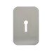Exel Jumbo Adhesive Fixing Escutcheon - 75 x 50mm - Keyhole - Satin Stainless Steel