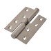 Rising Butt Door Hinge - 102 x 76 x 3mm - Right Hand - Satin Stainless Steel - Pair 