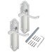 Exel Polished Chrome Scroll Latch Door Handle - Ashmead Range - 168 x 46mm