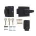 ERA BS8621:2007 Keyless Egress Nightlatch - 60mm Backset - Black Case/ Cylinder