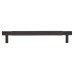 Alexander & Wilks Brunel 12mm Knurled T-Bar Cabinet Pull Handle - 160mm Centres - Matt Black