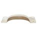 From The Anvil Art Deco Cabinet Cup Handle - 84mm Centres - Polished Nickel