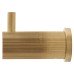 Alexander & Wilks Brunel Diamond Reeded Single Coat Hook - 48 x 25mm - PVD Satin Brass Alexander & Wilks Brunel Diamond Reeded Single Coat Hook - 48 x 25mm - PVD Satin Brass