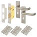 Exel 19mm Return to Door 3 Lever Sashlock Door Handle Kit - Satin Stainless Steel