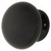 Hampstead Ceramic/Porcelain Round Cabinet Knob - 35mm Diameter - Black