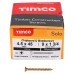 TIMCO Solo Chippy Pozi Countersunk Wood Screws - 4.5 x 45mm - Yellow Zinc - Pack of 200