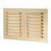 Hampstead Hooded Louvre Vent - 242 x 165mm - 6600mm² Free Air Flow - Polished Brass