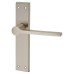 Exel Satin Nickel Latch Door Handle - Farley Range - 200 x 42mm