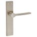 Exel Satin Nickel Latch Door Handle - Farley Range - 200 x 42mm
