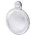 Hampstead Victorian Covered Escutcheon - 32mm Diameter - Keyhole - Satin Chrome