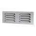 Exel Hooded Louvre Vent - 242 x 89mm - 3973mm² Free Air Flow - Polished Stainless Steel