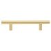 Exel 12mm T-Bar Cabinet Pull Handle - 96mm Centres - Satin Brass