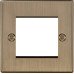 Knightsbridge 1 Gang 2 Module Euro Faceplate - Antique Brass Knightsbridge 1 Gang 2 Module Euro Faceplate - Antique Brass
