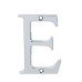 76mm Screw Fix Door Letter - E - Bright Chrome