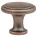 Olde Forge Thorpe Round Cabinet Knob - 30mm Diameter - Antique Copper