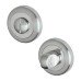 Exel Bathroom Turn & Release - 50mm Diameter - Satin/Polished Chrome