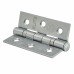 Twin Ball Bearing Grade 7 Butt Fire Door Hinge - 76 x 51 x 2mm - Satin Chrome - Pair