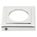 From The Anvil Polished Chrome Door Handles on Square Rose - Avon Range 