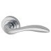 Exel Polished Chrome Door Handles on Round Rose - Sussex Range 