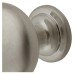 Exel Domed Round Cabinet Knob - 28mm Diameter - Satin Chrome