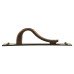Exel Titan Georgian Latch Cabinet Pull Handle on Backplate - 64mm Centres - Antique Brass