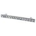 Exel Cut Square Glass T-Bar Cabinet Pull Handle - 96mm Centres - Polished Chrome