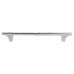 Exel Cut Square Glass T-Bar Cabinet Pull Handle - 96mm Centres - Polished Chrome