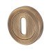 Hampstead Escutcheon - 48mm Diameter - Keyhole - Antique Brass