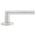 Urfic Satin Aluminium Door Handles on Round Rose - Easy Click Titan Range 